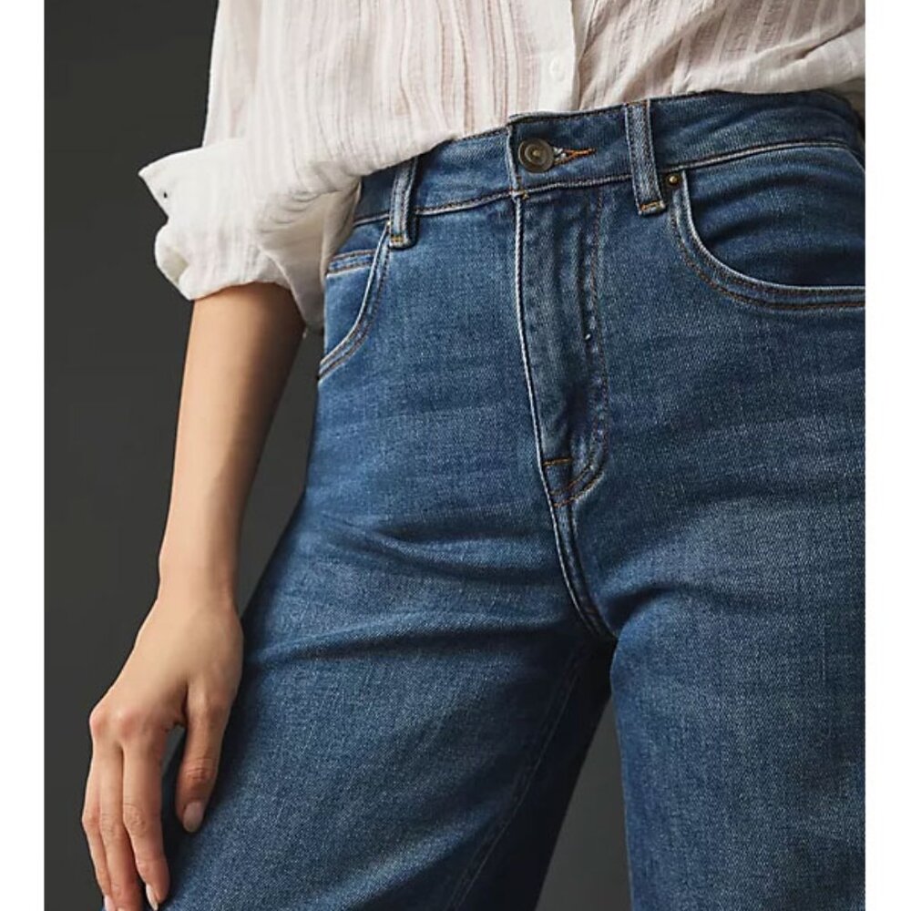 Joie Porter High-Rise Wide-Leg Crop Jeans - Picture 4 of 6